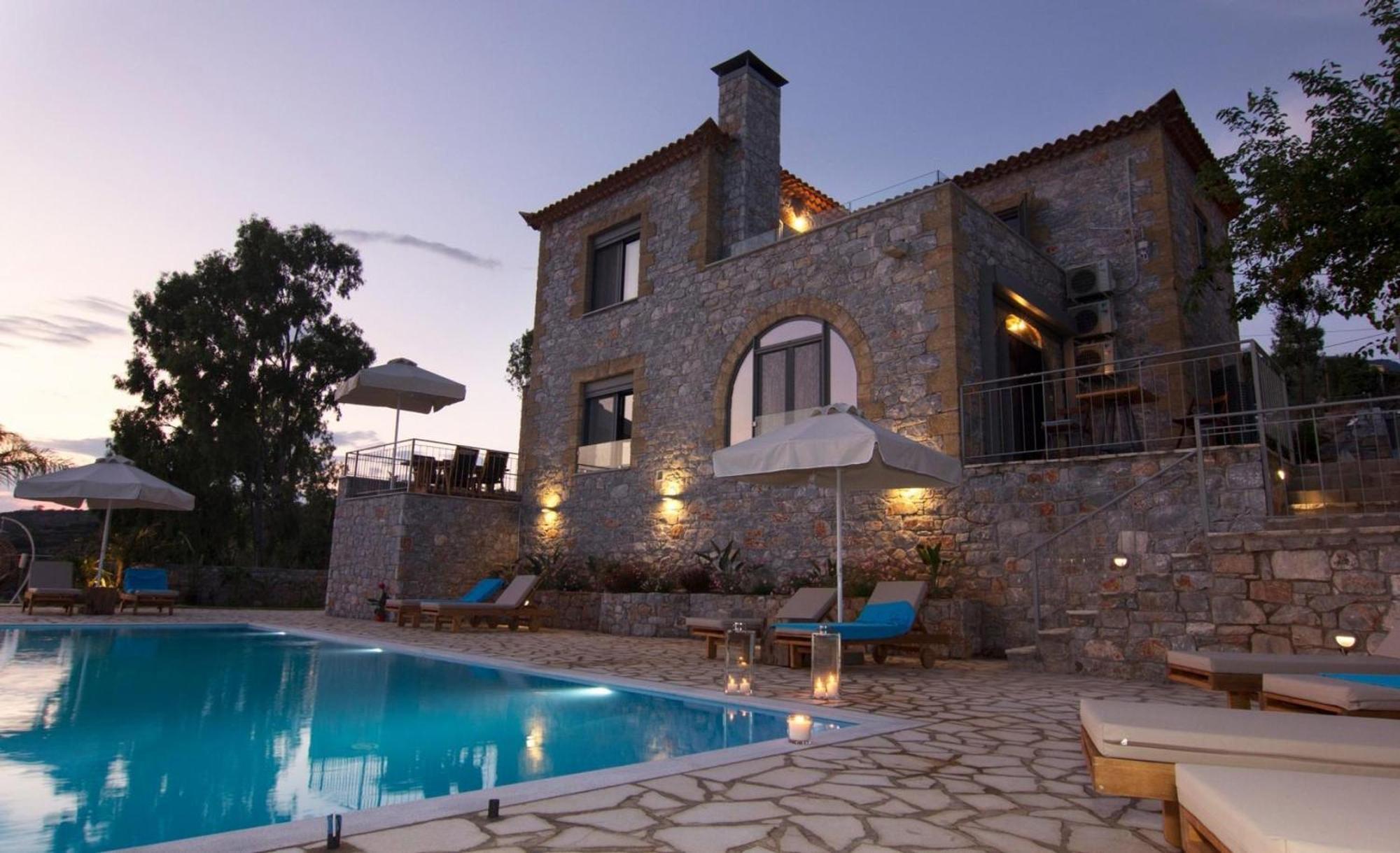 Elsa Villa By Elrin Villas Mani Neokhorion  エクステリア 写真