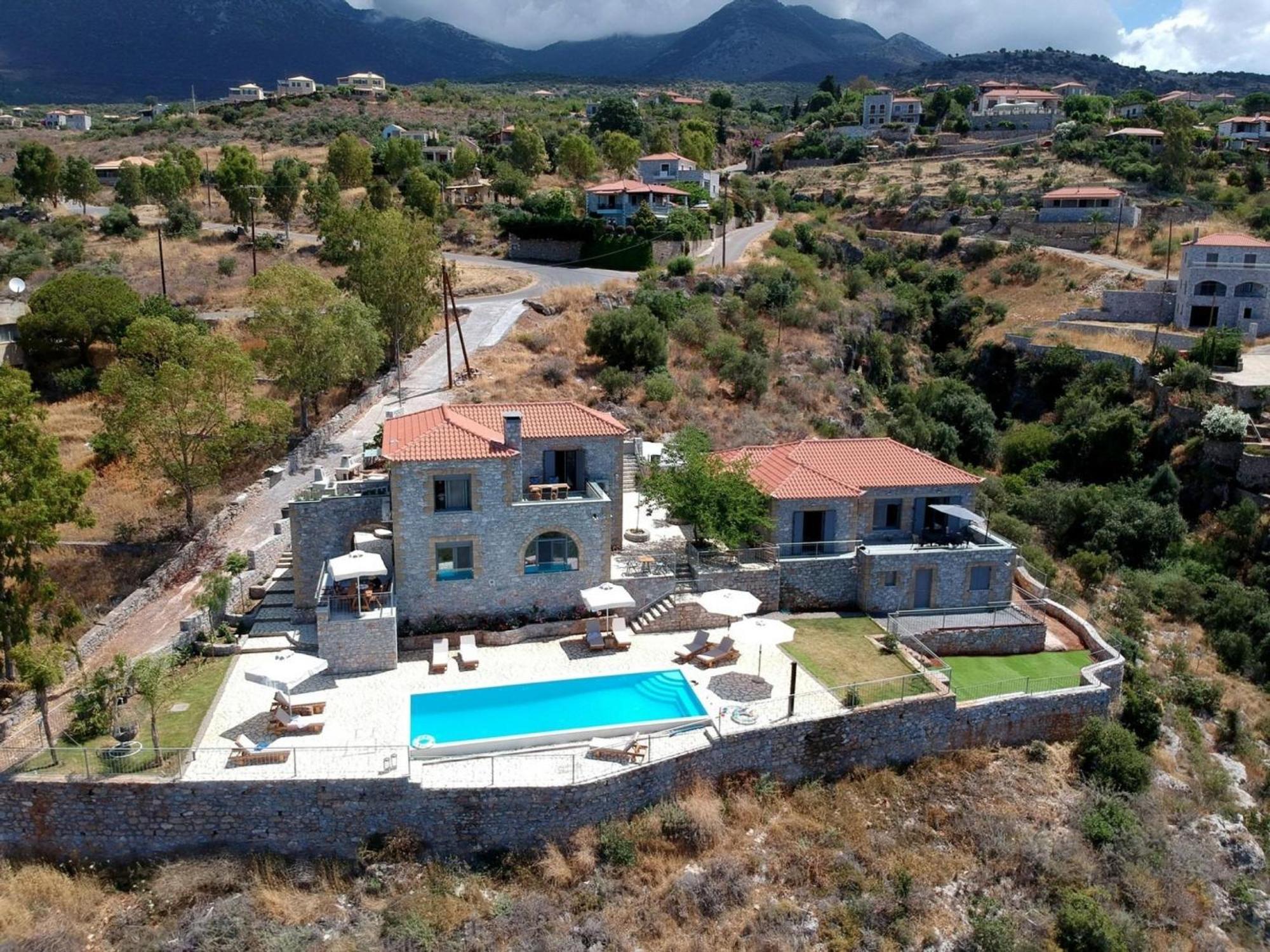 Elsa Villa By Elrin Villas Mani Neokhorion  エクステリア 写真